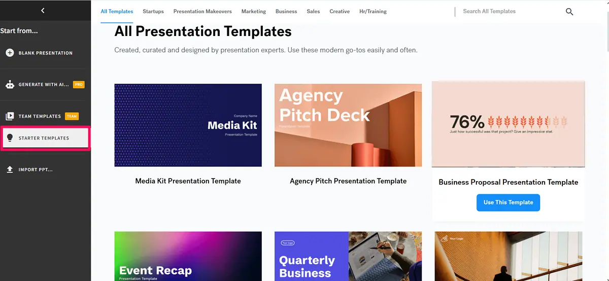 Beautiful AI presentation templates