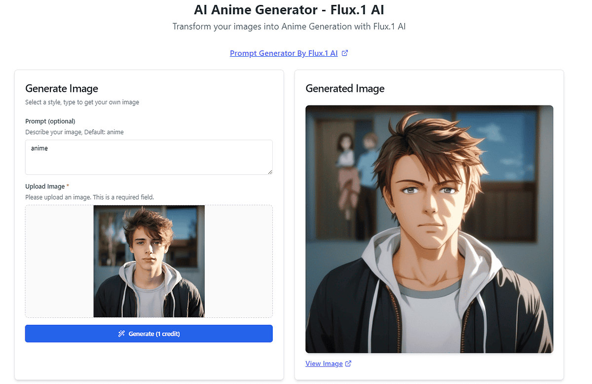 AI anime generator results