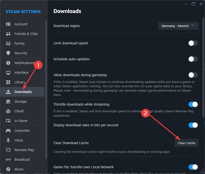 steam downloads