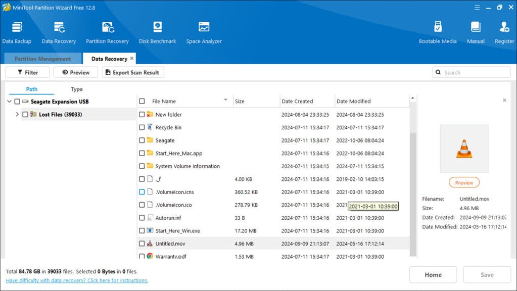 MiniTool Partition Wizard Data Recovery