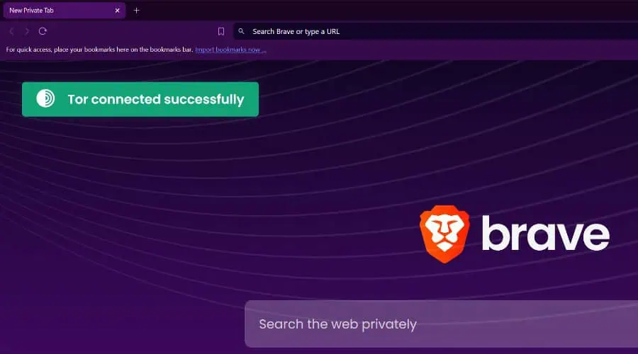 Brave Tor browsing mode