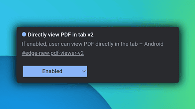 Android 用 Edge - ダウンロードせずに PDF を開く