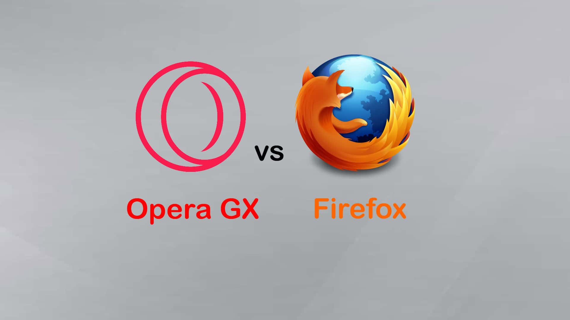 Opera GX เทียบกับ Firefox