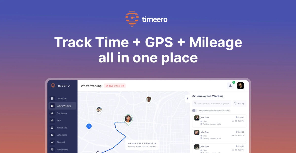 Timeero - time, mileage, GPS