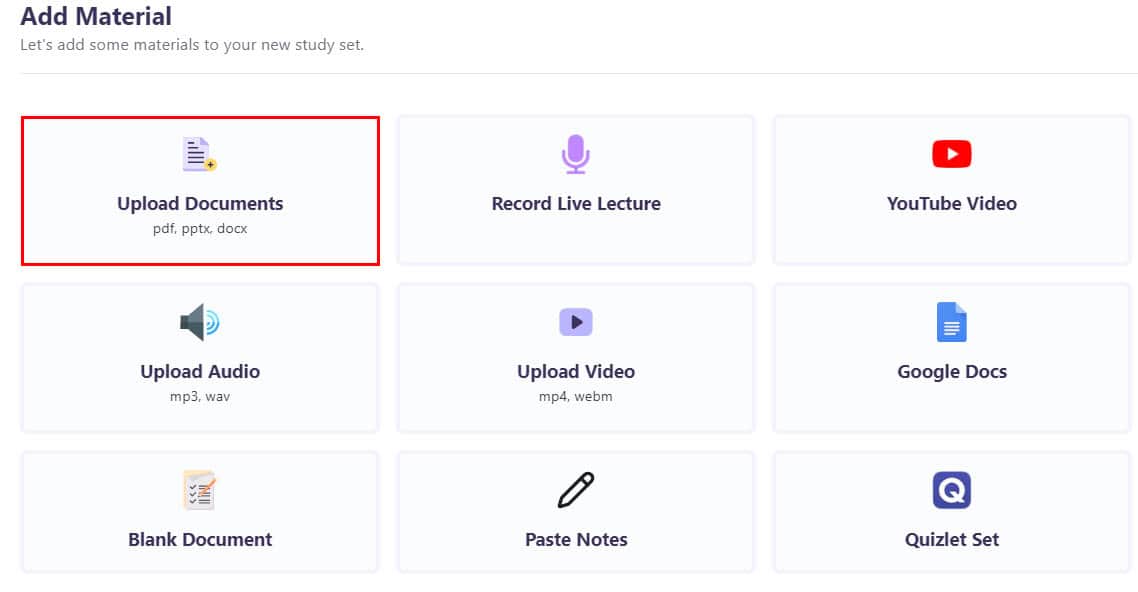 upload documents pdf