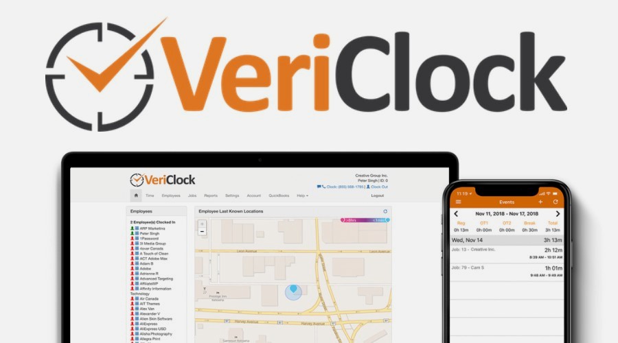 VeriClock - Best Phone Tracking Software for PC for Businesses