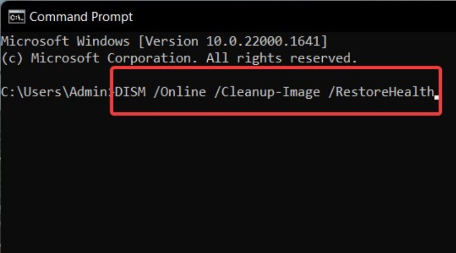 Use DISM command to fix laptop not working