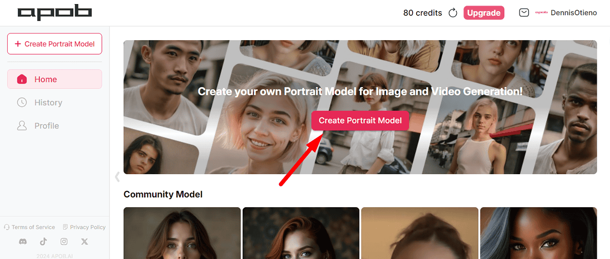 Create Portrait Model