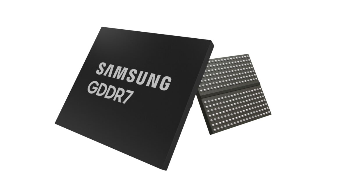 Samsung GDDR7 DRAM 24GB, 30Gbps speed (launched 2024).