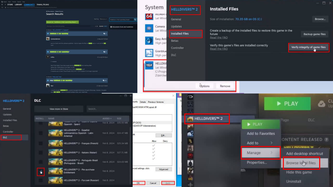 Helldivers 2 not launching Steam