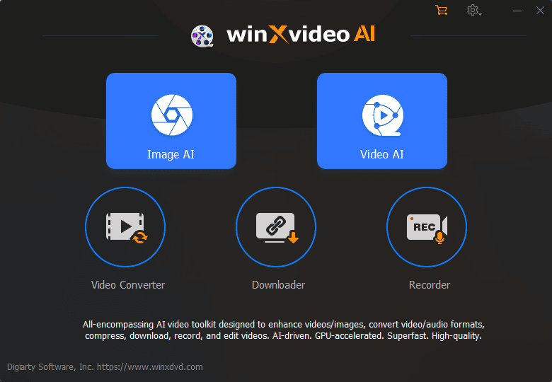 WinXVideo AI interface