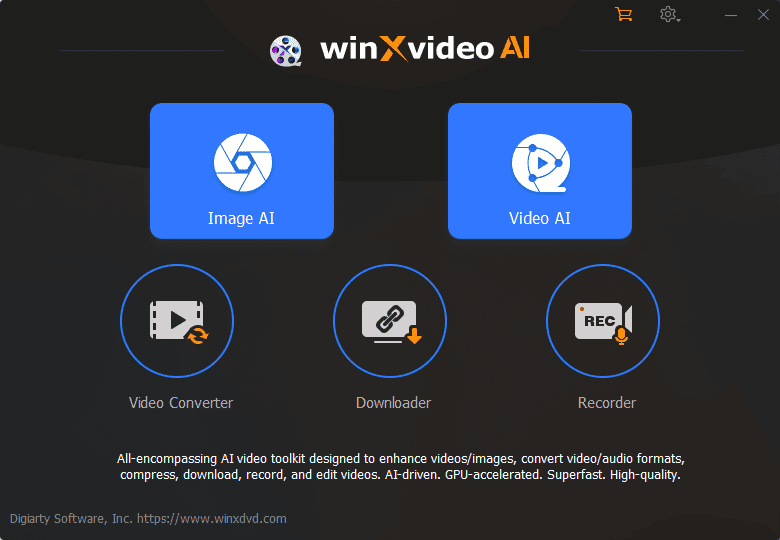 WinXVideo AI interface