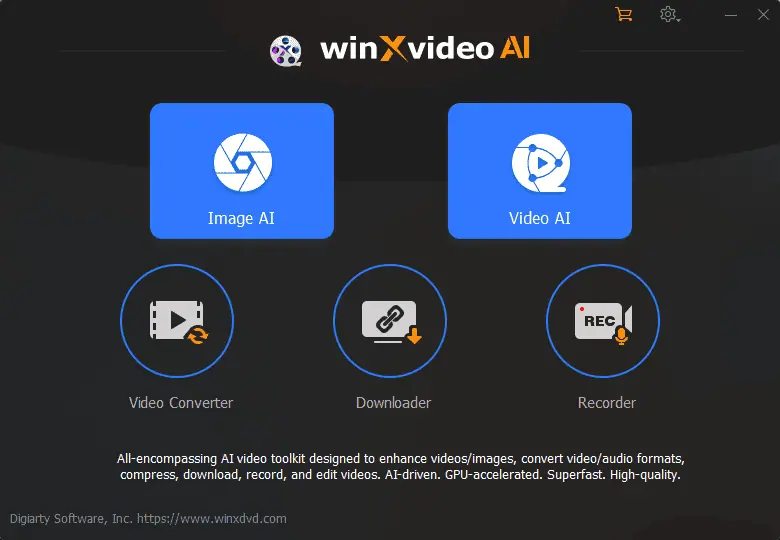 WinXVideo AI interface