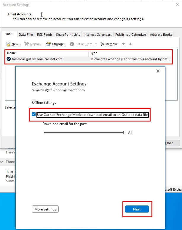 checkmark use cached mode