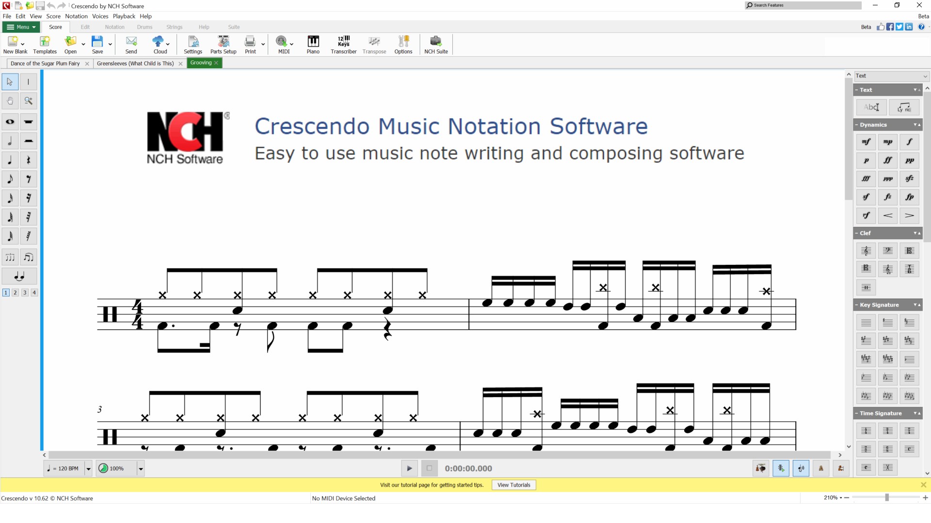 Reseña del software Crescendo