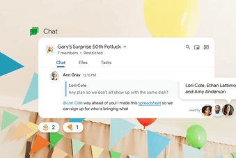 Google Chat banner