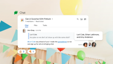 Google Chat banner