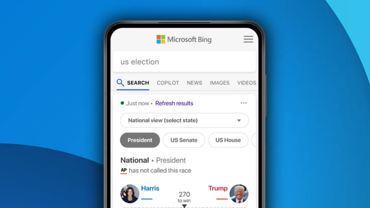 Microsoft Bing 2024 elections