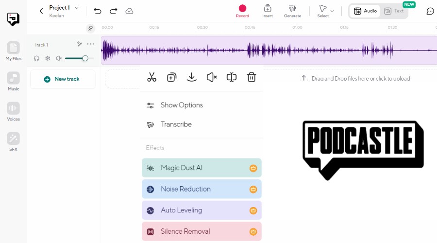 Podcastle - Best AI Audio Enhancer