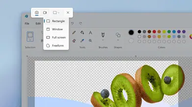 Snipping Tool, Windows 11