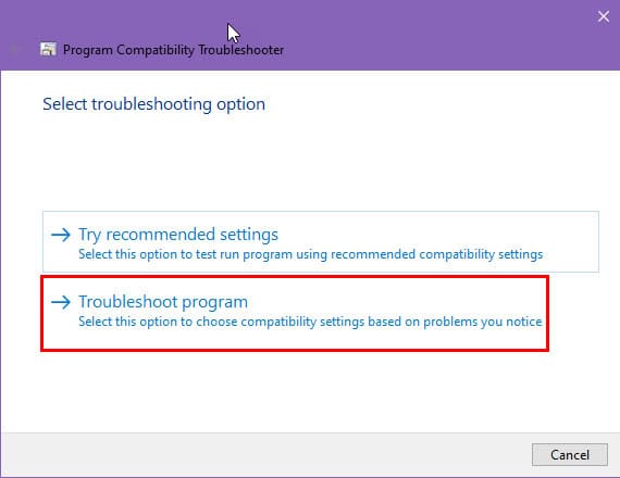 troubleshoot program