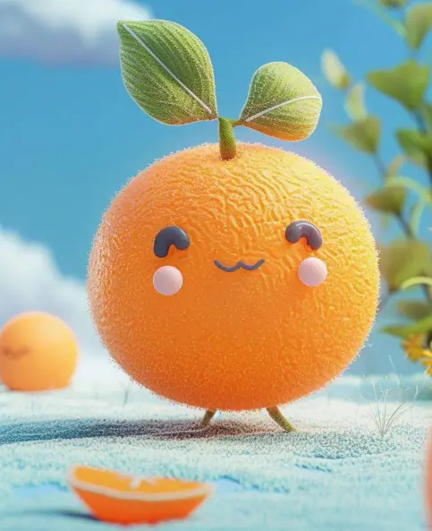 Cute Plush Little Orange