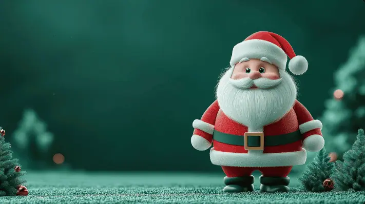 Festive 3D Santa Animation