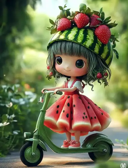 A Girl with a Watermelon Dress