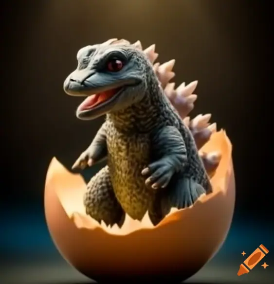 A Baby Dragon Hatching