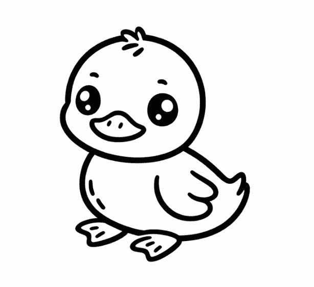 Duckling Coloring Page