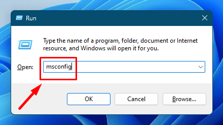 Type msconfig