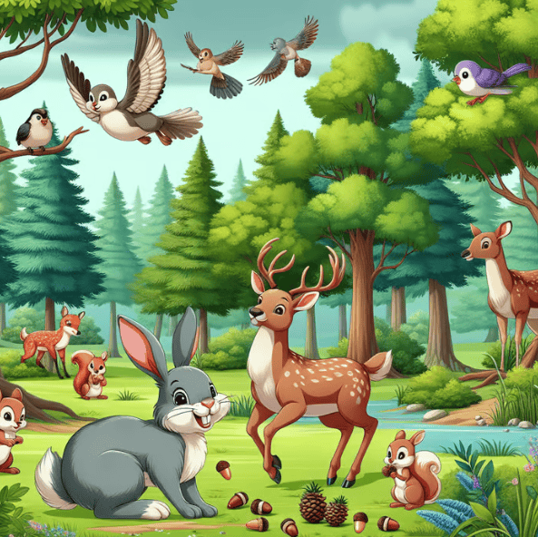 Pixar Disney Woodland Animal Animation