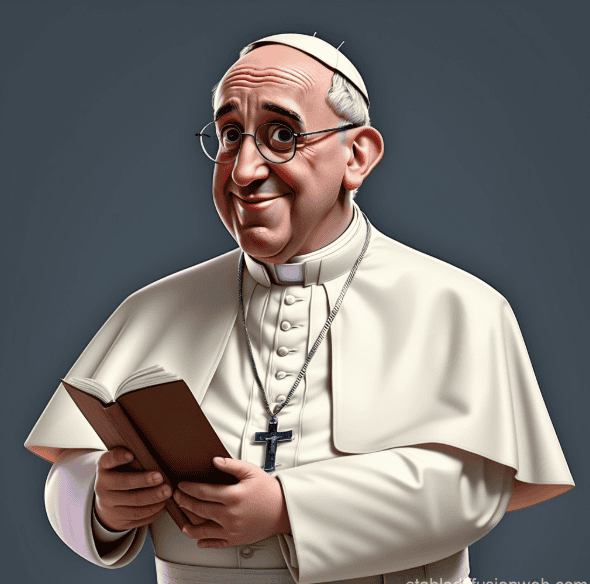 Papa Francisco in Pixar Style