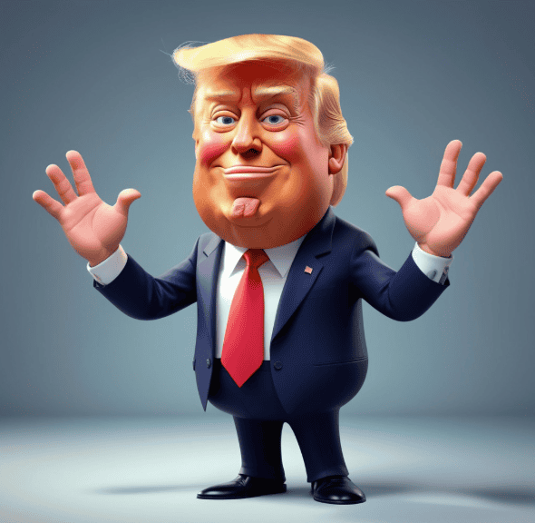 Donald Trump in Pixar Style