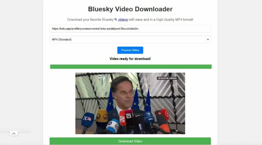 Bluesky Video Downloader by BSkyDownloader.com