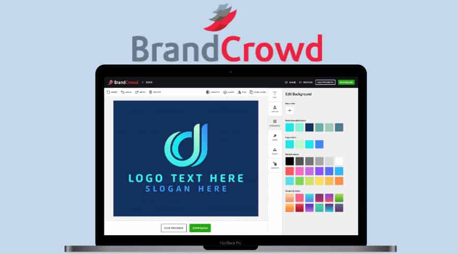 BrandCrowd logo maker