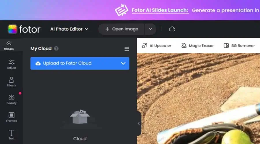 Fotor cloud storage