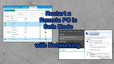 How to Restart a Remote PC in Safe Mode with Networking