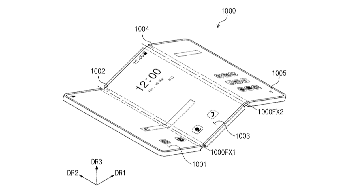 Samsung's tri-fold smartphone patent