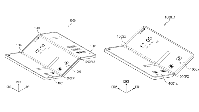 Samsung tri-fold smartphone patent