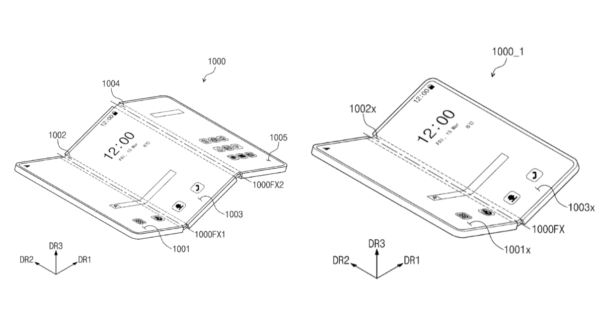 Samsung tri-fold smartphone patent