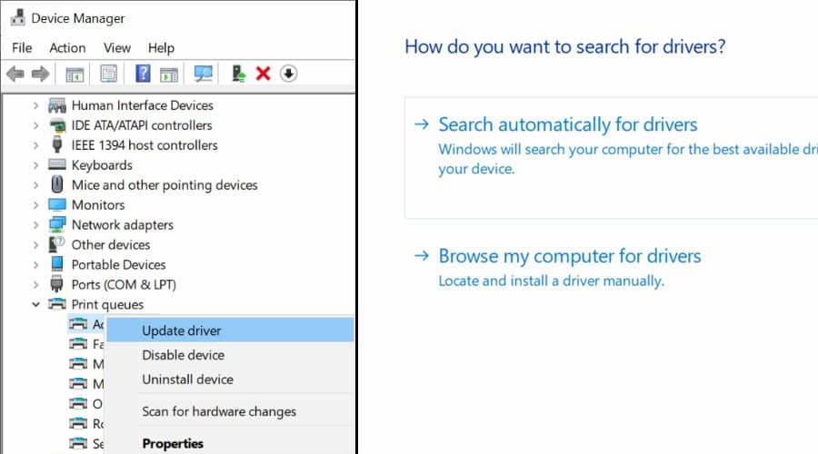 Update Printer Drivers