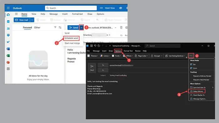 How to Schedule Send in Outlook