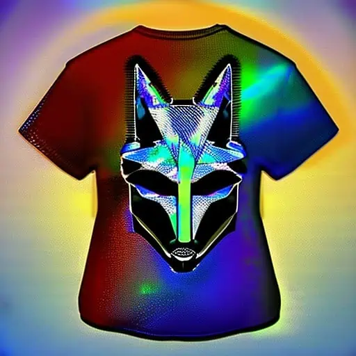 Iridescent, Holographic, and Futuristic T-Shift Design