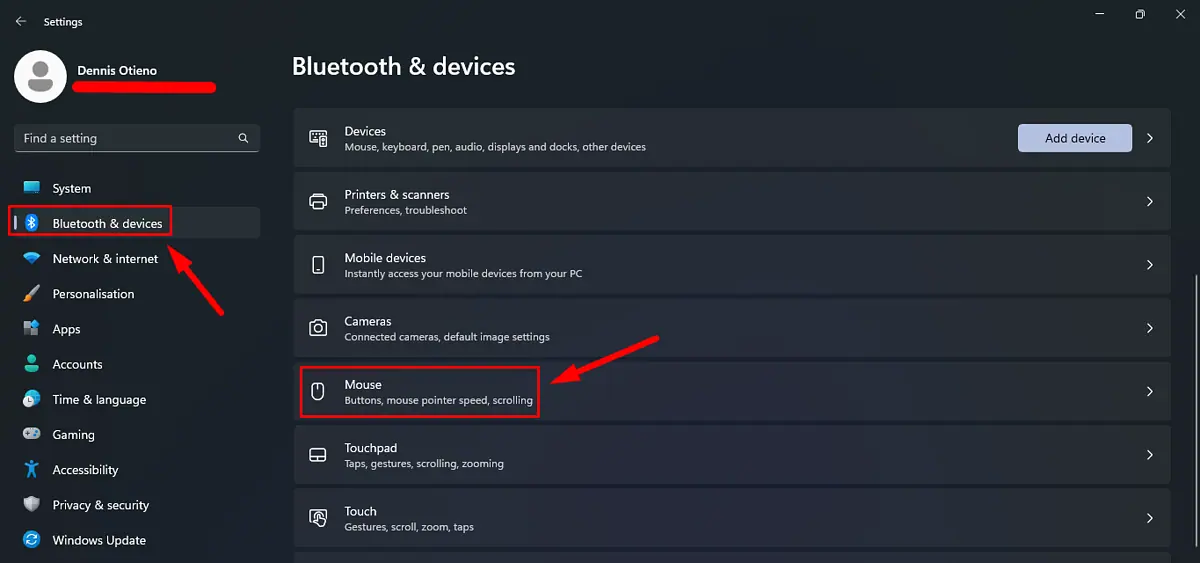 Bluetooth & devices