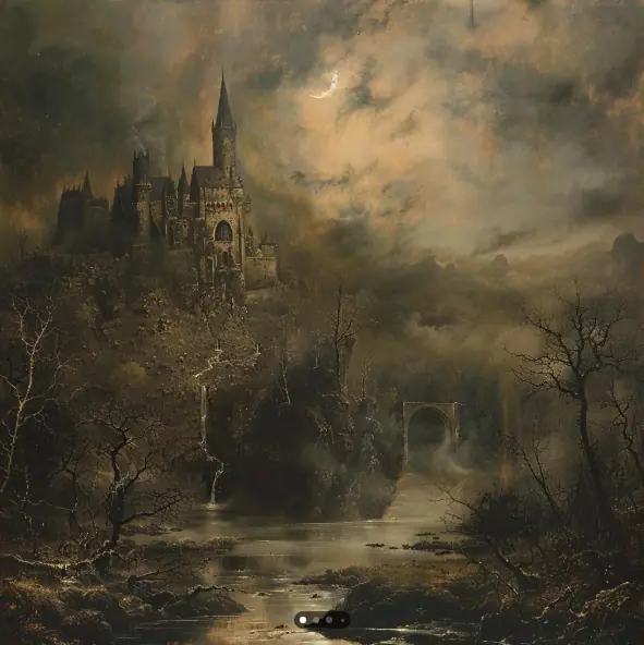 Dracula Inspired Landscape