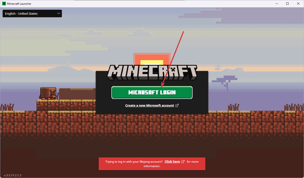 Minecraft microsoft account