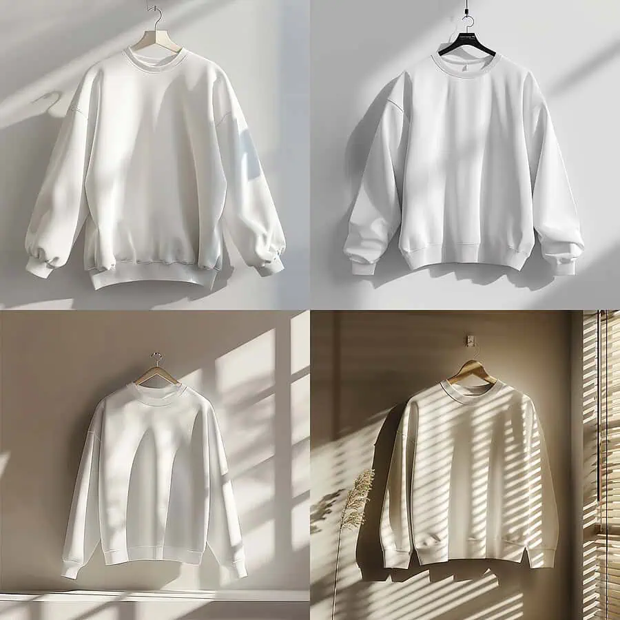 Minimalistic White Sweatshirt