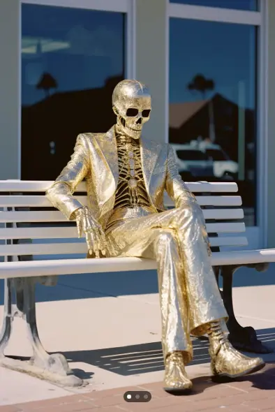 Golden Skeleton Outfit