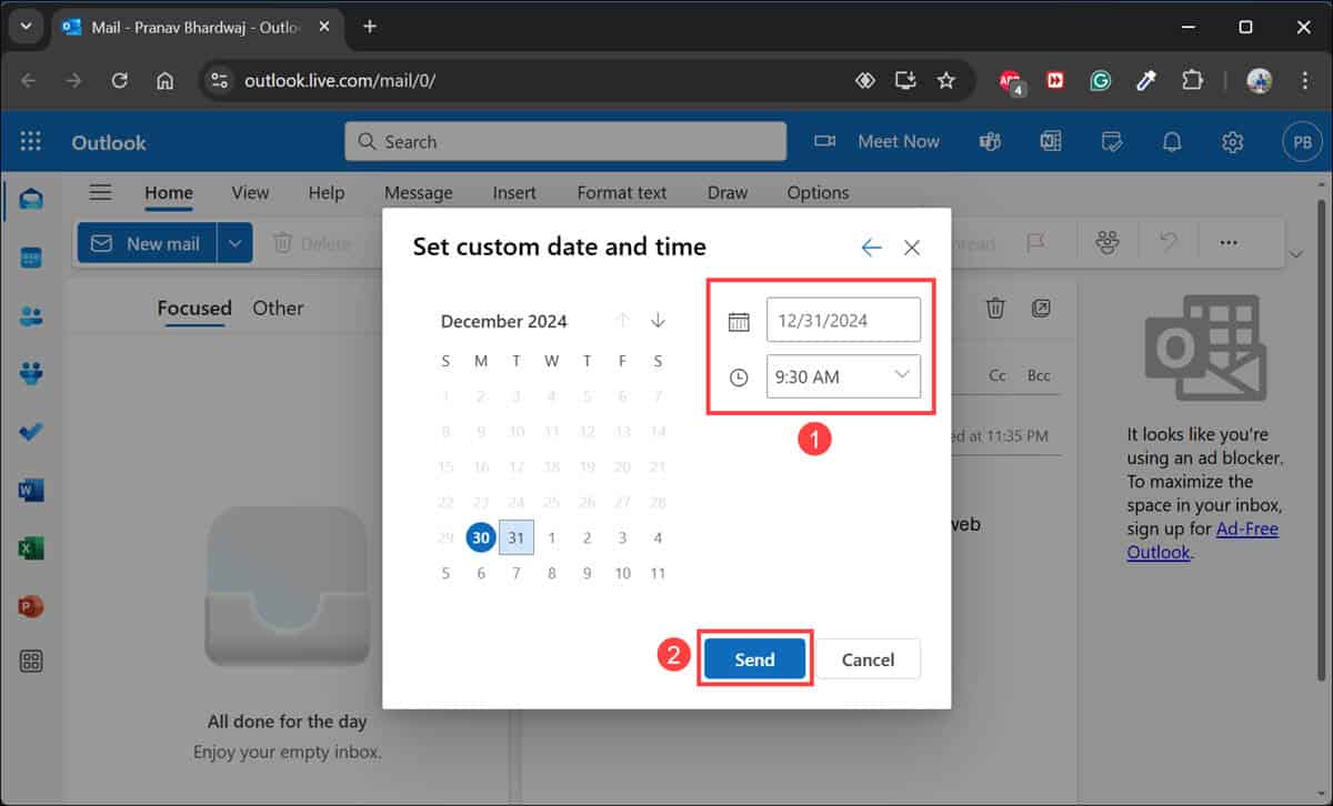 How To Schedule Send In Outlook On Web And Desktop App Easily How To Schedule Send In Outlook On Web And Desktop App Easily